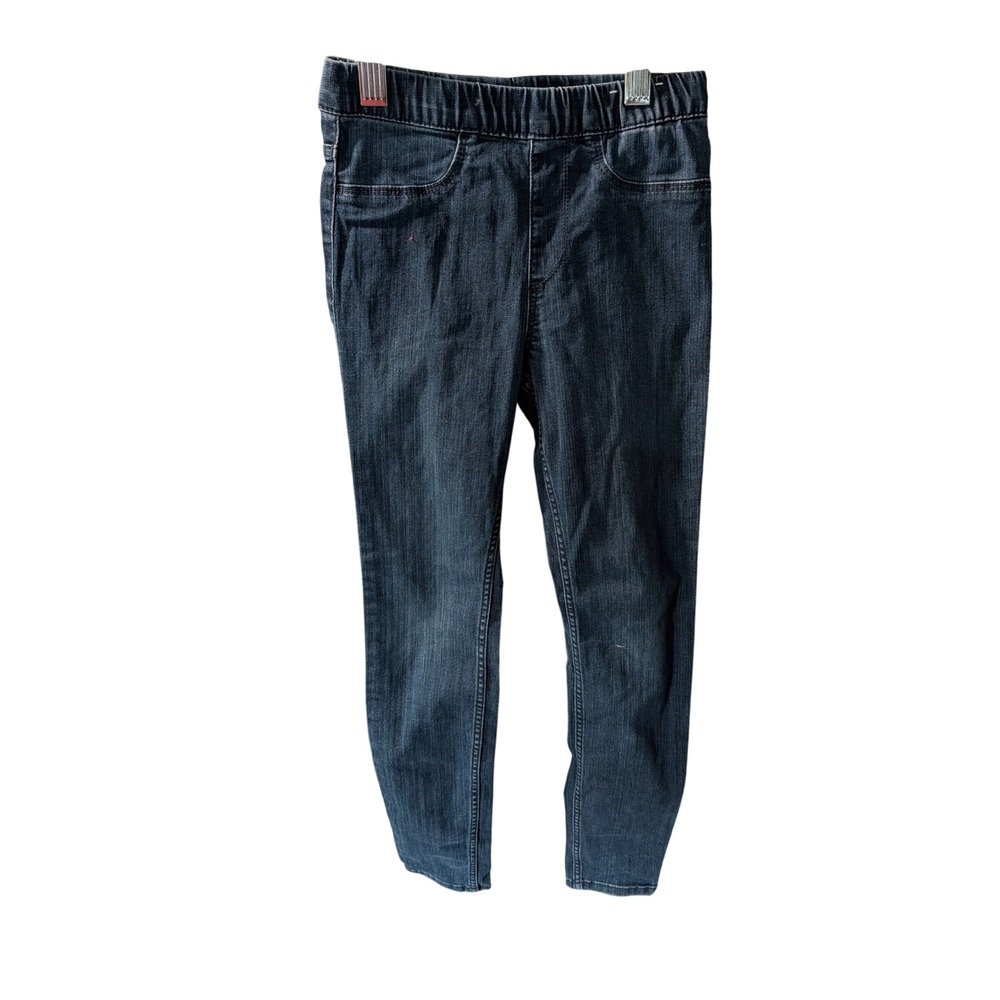 HM Girls Dark Wash Denim Jeggings Elastic Waist Skinny Jeans Size 7 US 128 EUR